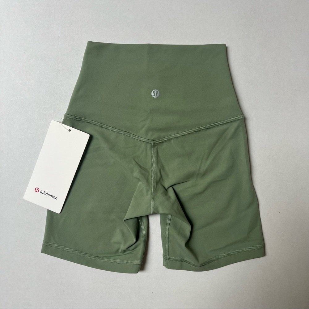 NWT Lululemon Align High Rise Short 6” Desert Green Women’s Shorts Size 0 - Picture 6 of 8